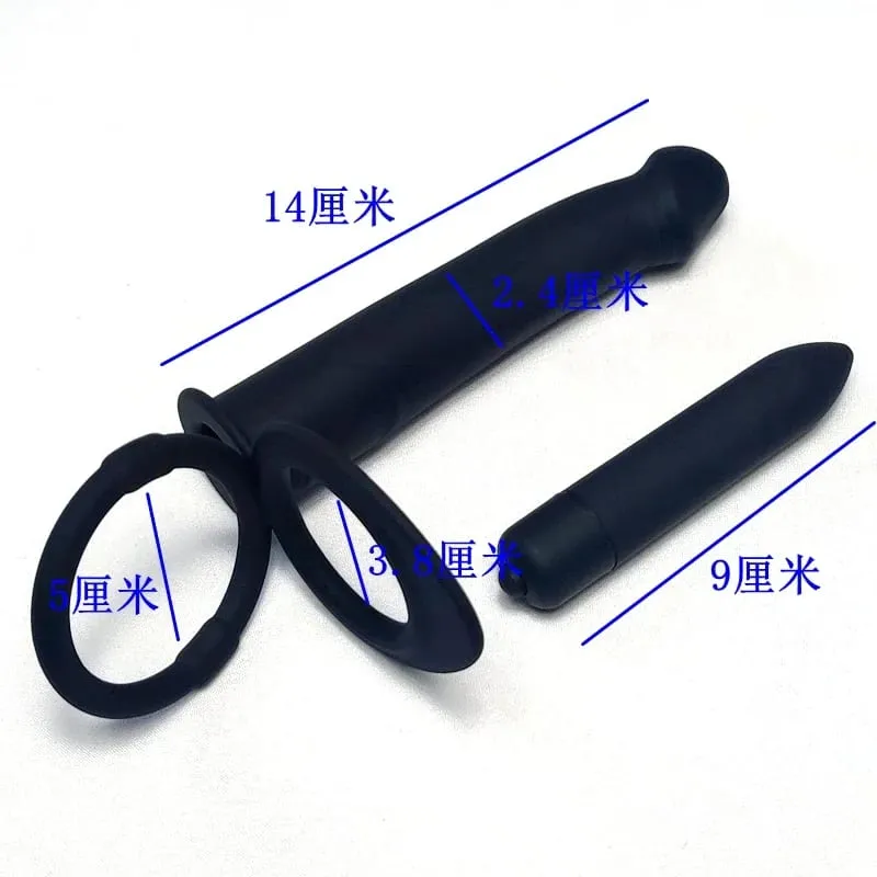 Vibrator Double Penetration Anal Plug Dildo Butt Plug For Woman Strap On Penis Massage Vagina Plugs Adult Sex Toys For Couples