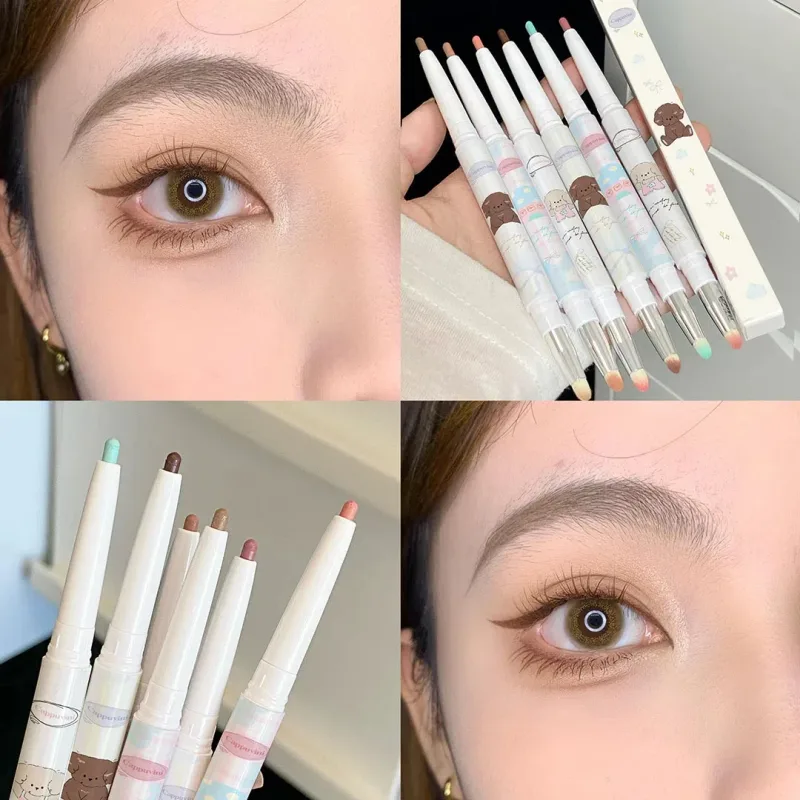 Pearlescent Grape Eyeliner Gel With Brush Blend Silky Smooth Tea Brown Pink Liing Silkworm Αδιάβροχο Eye Liner Μολύβι Μακιγιάζ — image 11