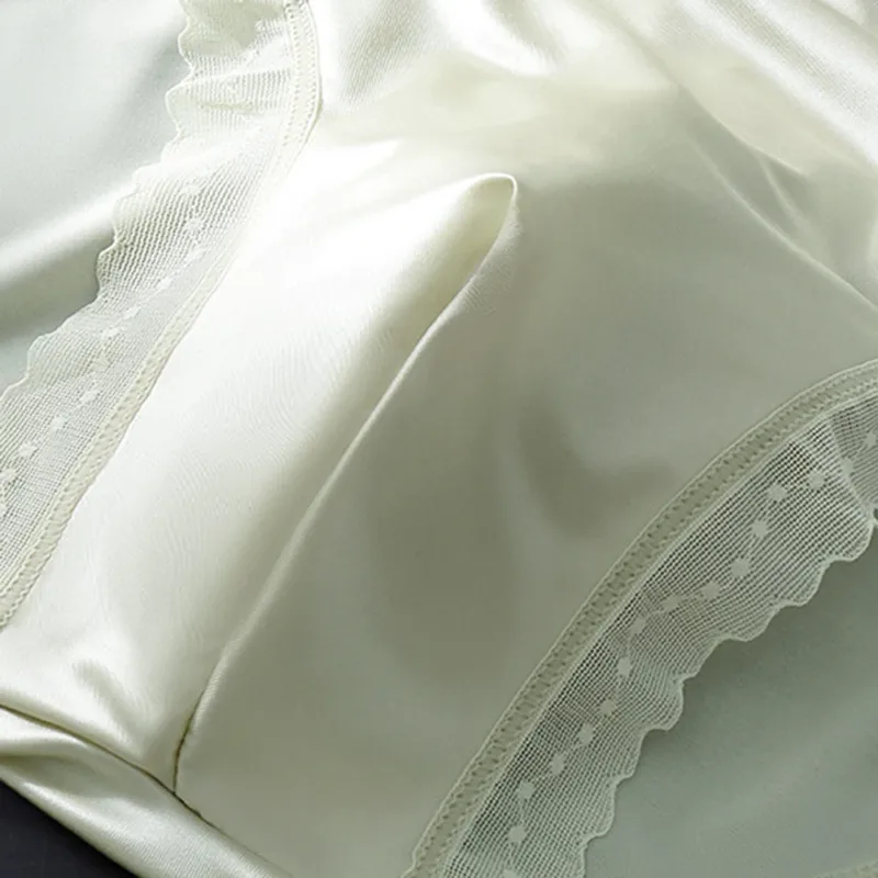 Men's Sexy Lace Thin Seamless Ice Silk Briefs Underwear 3D Bulge Pouch Panties U Convex Sexy Underwear Ice Silk Lace Thin — image 14