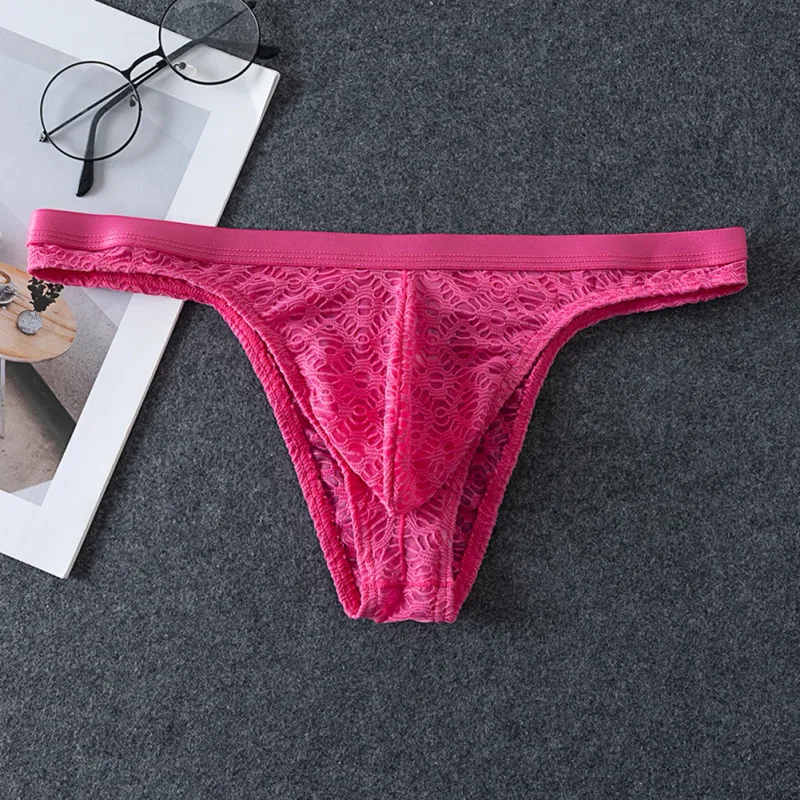 Men Thongs Briefs Jacquard Sheer Men's Underwear Sexy Accessories Hot Low Rise Pouch Very Hot Lingerie Breathable Underpants — image 11