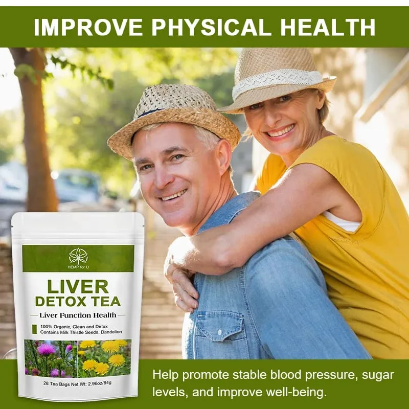 Liver Detox Natural and Organic Herbal Support Clearing Away Heat Detoxifying Tea for Repair Body Fat Metabolism System — image 3