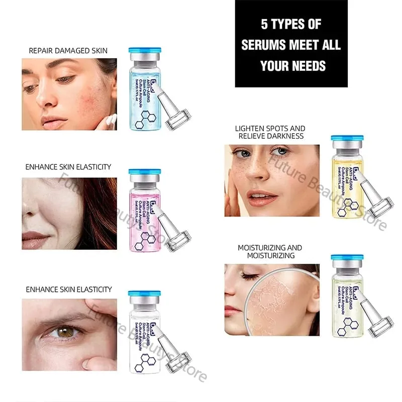 10 בקבוקונים Korea BB Cream Glow Essence ערכת התחלה למתחילים Niacinamide Moisturizing Foundation Cream טיפוח עור הפנים