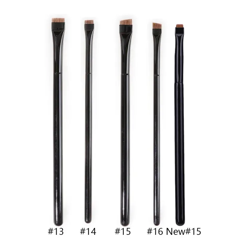 1pc super fino ângulo forro compõem escova olho sobrancelha pincéis de maquiagem de cabelo sintético sobrancelha fina afiada ferramentas cosméticas profissional