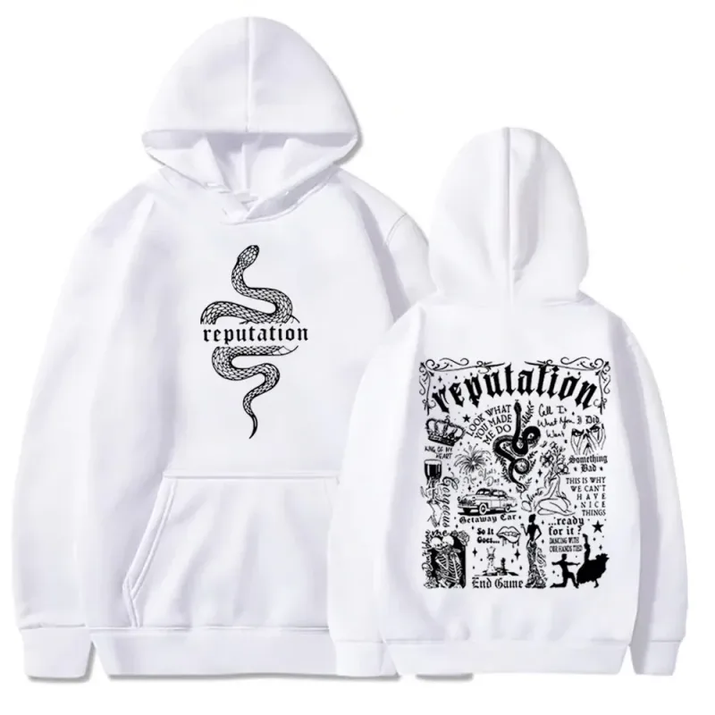 Latest Trend Code Taylor Reputation Fashion Hoodie Reputation Music Fans Love Hoodies Street Punk Style — image 8