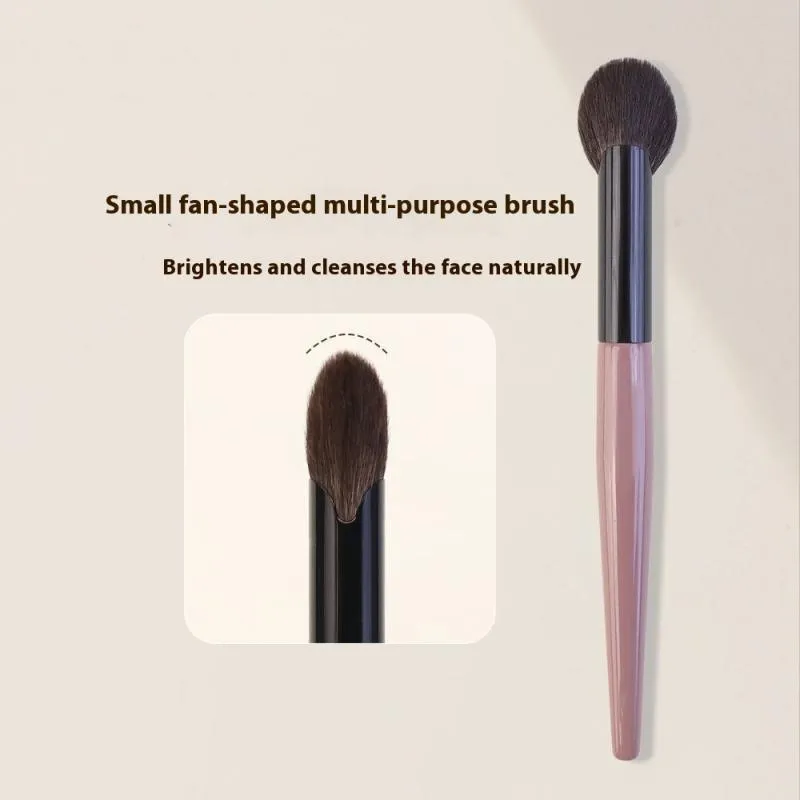 【1 τεμ. Small Fan Shape Blusher Brush Powder Blush Cream Liquid Blush Brushes Makeup Precise Blush Brush Brush Tools Makeup】 — image 2
