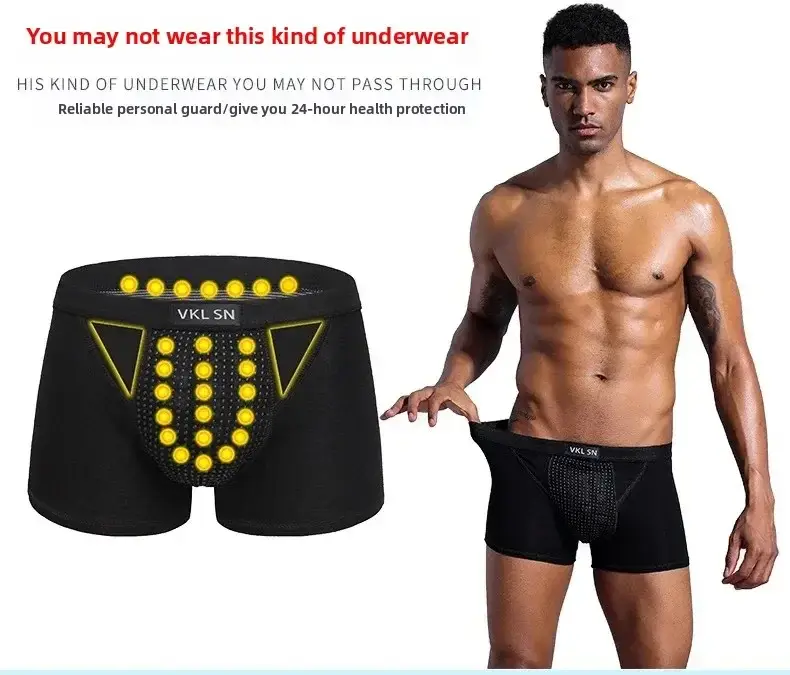 Men's Magnetic Closure Milk Silk Boxer Briefs Anti-Slip Quick-Dry Ultra Soft Breathable Underwear Boxer Shorts — image 7