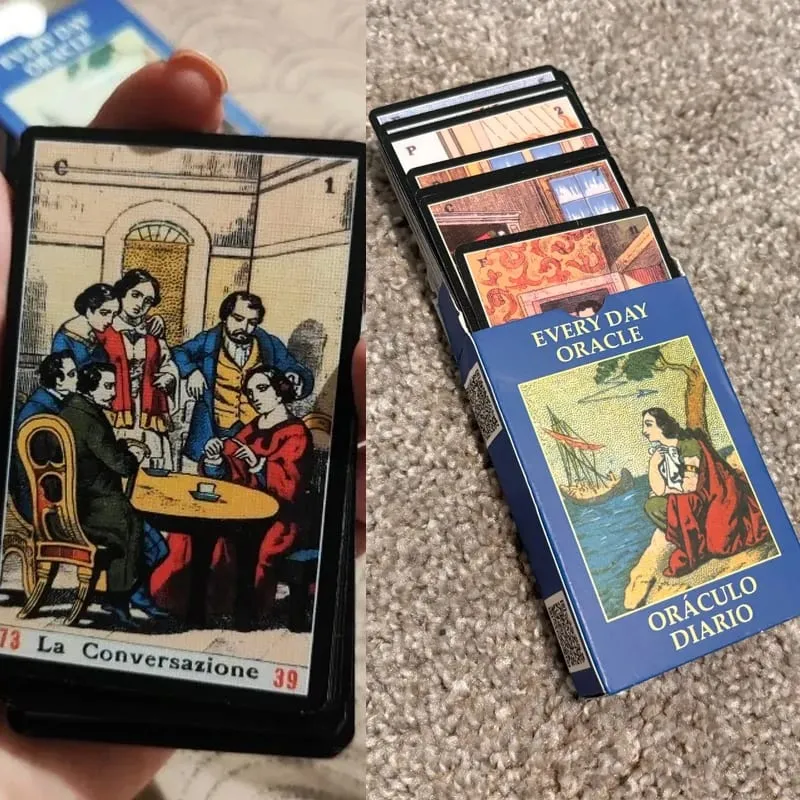 אורקל סיביל כרטיסים כל יום Oracle Deck Sibilla סיפון איטלקי למשחקי מסיבה משחקי קלפים מתנות לשנה החדשה 52 יח'\סט — image 5