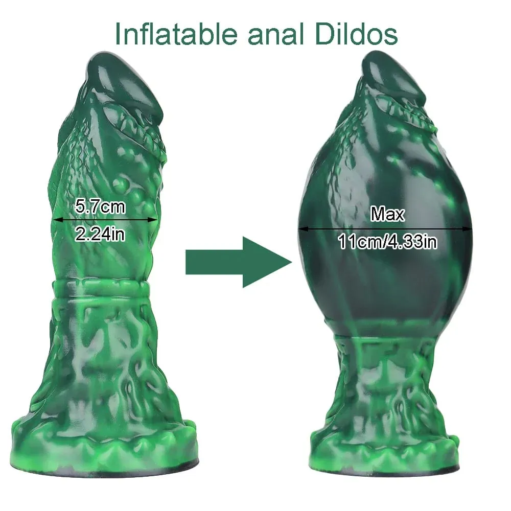 Consoladores anales con nudo de perro, tapón inflable para el trasero, máximo 11cm, tapón de dilatación anal enorme, Juguetes sexuales para mujeres y hombres, masaje de próstata con punto G BDSM — image 3