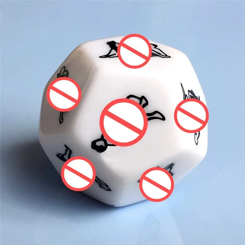 Sex Toys For Couples Women Adult Game Funny Sex Dice 6/12 Sides Romance Love Humour Gambling Erotic Crap Dice Bar Christmas Gift — image 1