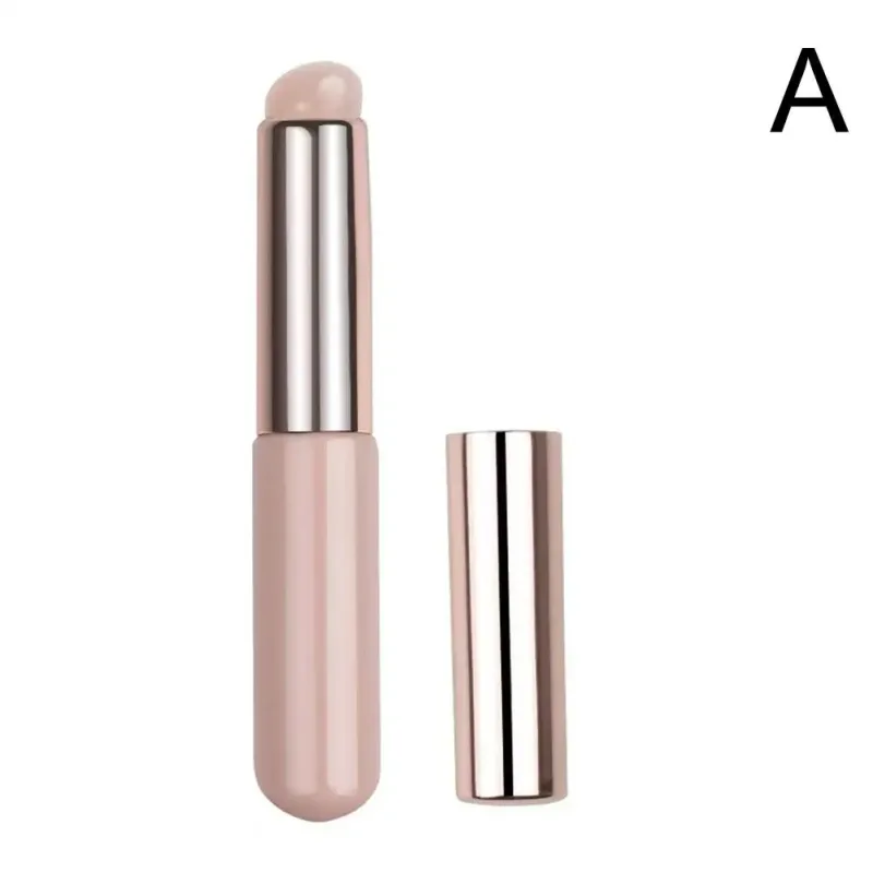 Silicone lábio e corretivo pincéis de maquiagem escova de silicone bálsamo labial gloss batom e corretivo escova multifuncional