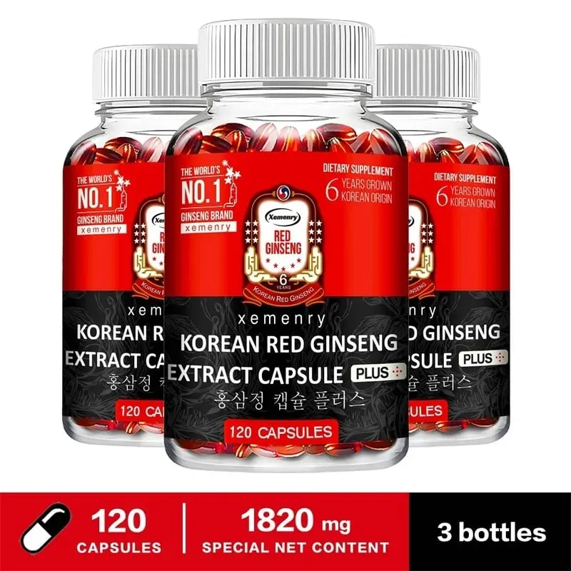 Korean Red Ginseng Extract - Supports Increased Energy Mood Endurance and Performance Improved Muscle Mass