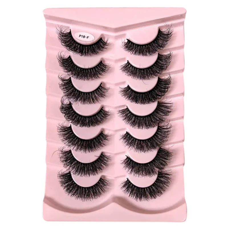 Κλασικές βλεφαρίδες 3D όγκου Faux Mink Lashes Φυσική εμφάνιση Χνουδωτές ψεύτικες βλεφαρίδες Wispy Cat Eye Lashes Αφράτες βλεφαρίδες 3D Mink — image 17