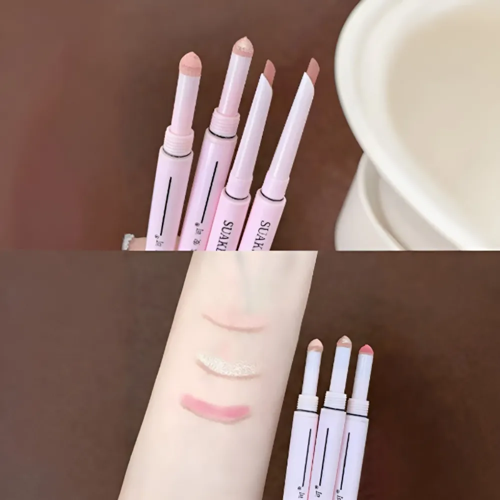 Dual End Glitter Matte Aegyosal Pen Brightening Highlight & Shadow Stick Eye Makeup Lying Silkworm Eyeliner Gel Pencil 애교살 펜 — image 7