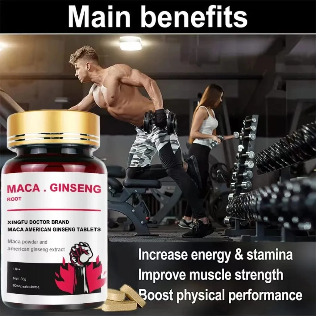 Best Men's Black Maca Supplement - Ginseng Supplement for Health Energy and Endurance Muscle Mass — image 3