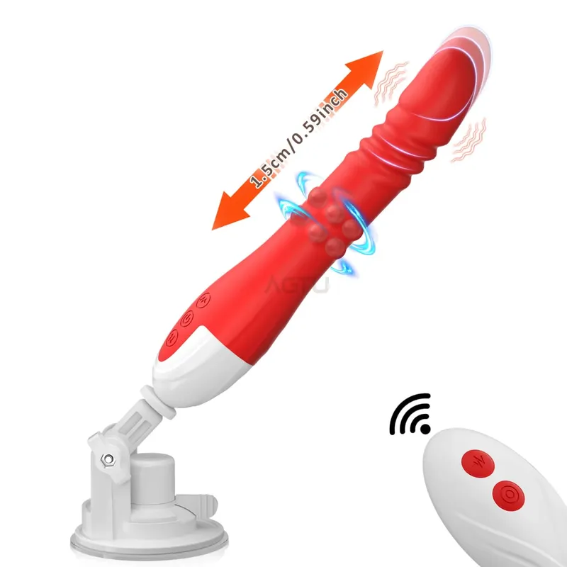 Αυτόματη ώθηση G Spot Dildo Sex Machines Δονητής βεντούζας 10 Λειτουργία δόνησης Κλειτορική πρωκτική διέγερση κόλπου Παιχνίδια για ενήλικες
