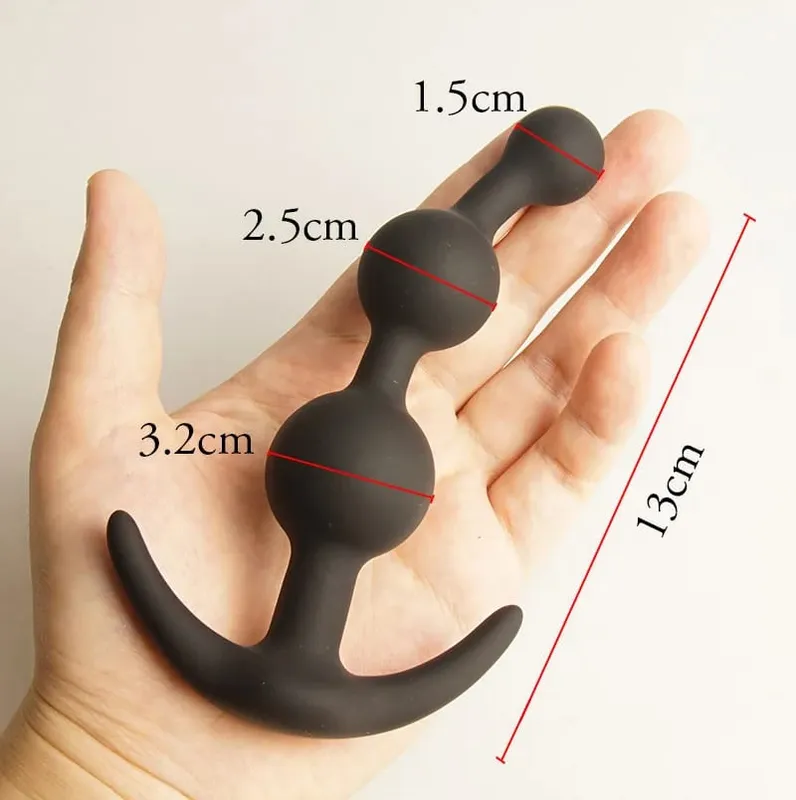 Πρωκτικές χάντρες Μπάλες Long Dildo Προπόνηση σιλικόνης Πρωκτός κώλο αλλά πισινό βύσμα πρωκτικό πισινό βύσμα Buttplug σεξουαλικά παιχνίδια Analsex Προστάτης — image 10