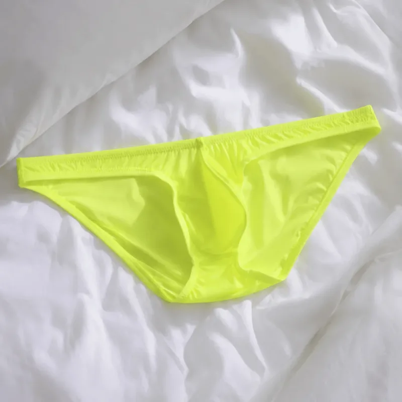 Breathable Low Waist Ice Silk Briefs Transparent Lingerie Bikini Briefs Ultra-Thin Mesh Men's Triangle Panties Summer — image 6