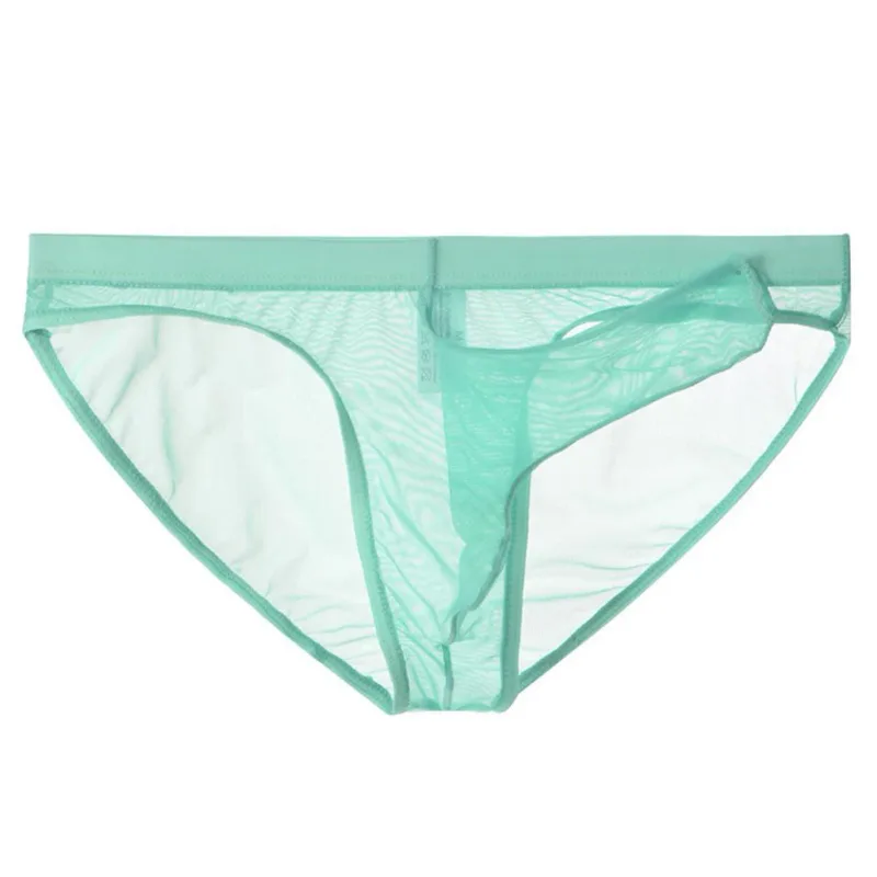 Ropa interior para hombre, calzoncillos transparentes con nariz de elefante, de malla, finos, ligeros, de secado rápido, calzoncillos transpirables de cintura baja