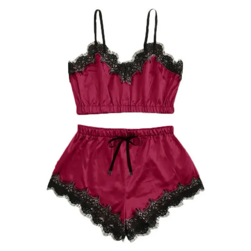 Sexy Mens Lace Lingerie Set Breathable Hollow Out Camisole With Thong Underwear Temptation Nightwear Exotic Costume Outfits — image 1