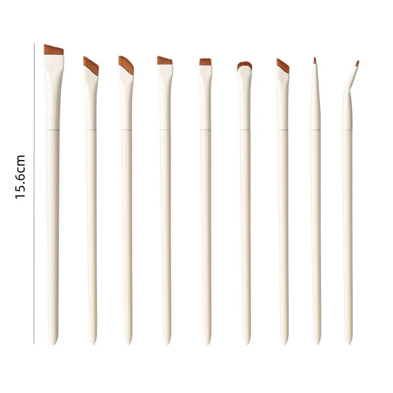 1/3/7/9 τεμ. White Upgrade Blade Eyeliner Brush Πινέλα μακιγιάζ ματιών Σετ εξαιρετικά λεπτή λεπτή γωνία επίπεδη βούρτσα φρυδιών ακριβής λεπτομέρεια — image 2