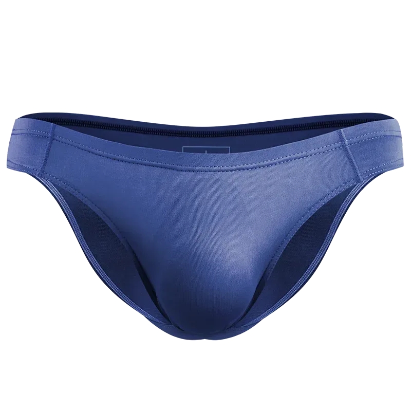 2PCS Men's Underpants Ice Silk Breathable Sexy Thin U Convex Transparent One Piece Low Waist Triangle Shorts Head — image 18