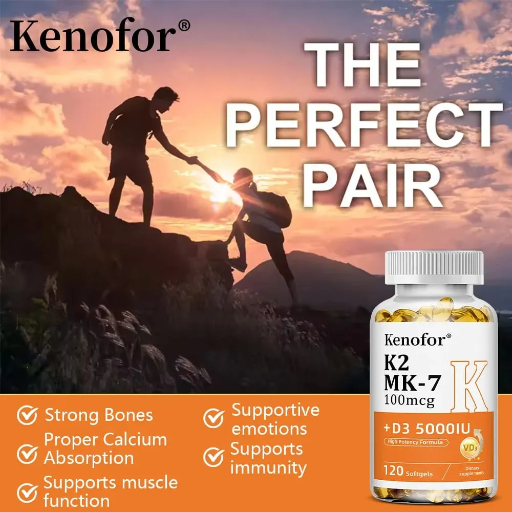 Vitamin D3 5000IU + K2 MK-7 100mcg | Bone Heart & Immune Support — image 6