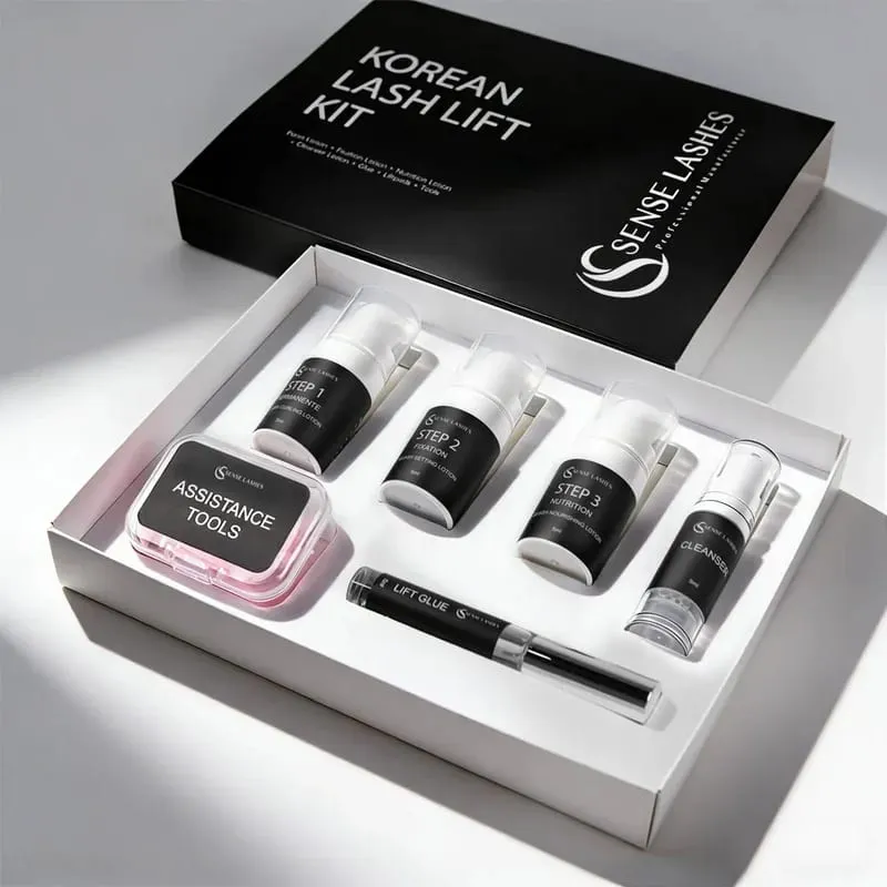 Korean Lash Lift Pro Kit Professional Eyelash Perm Kit για κομμωτήριο & οικιακή χρήση Lifting βλεφαρίδων διάρκειας 6-8 εβδομάδων