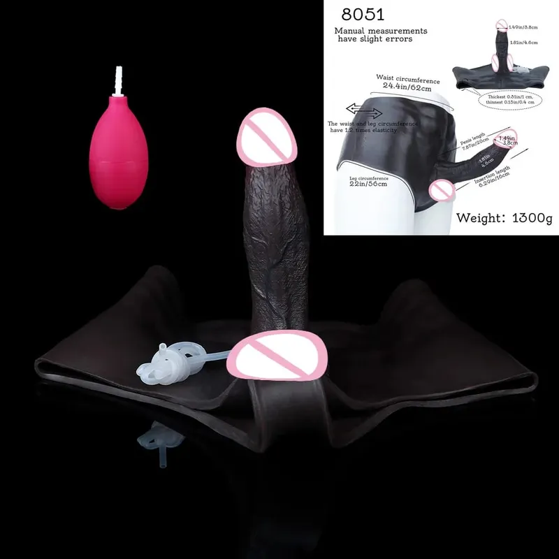 Σιλικόνη πρωκτικό βύσμα Squirting Dildo εσώρουχα με κοιλιακούς μύες συμπαγές πέος κολπικό πρωκτικό αυνανιστικό παιχνίδι σεξ για γυναίκες — image 9