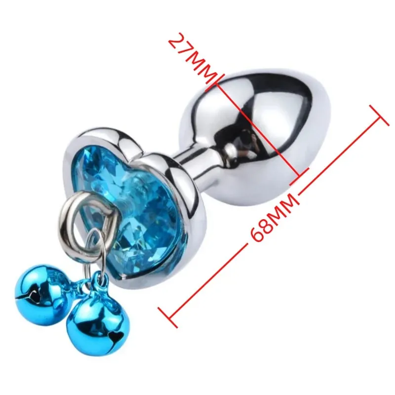 גודל קטן מתכת אנאלי חרוזים Butt Plug Mini Rainbow רוז זהב Butt Plug תכשיטי קריסטל מאמן אנאלי דילדו אוננות צעצוע מין — image 19