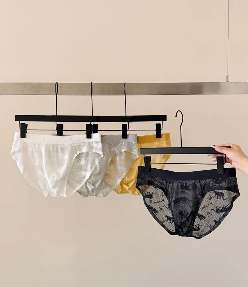 Sexy Men Briefs Undies Printed Seamless U Bulge Pouch Panties Ultra-thin And Light Breathable Underwear Quick Drying Underpants — image 2