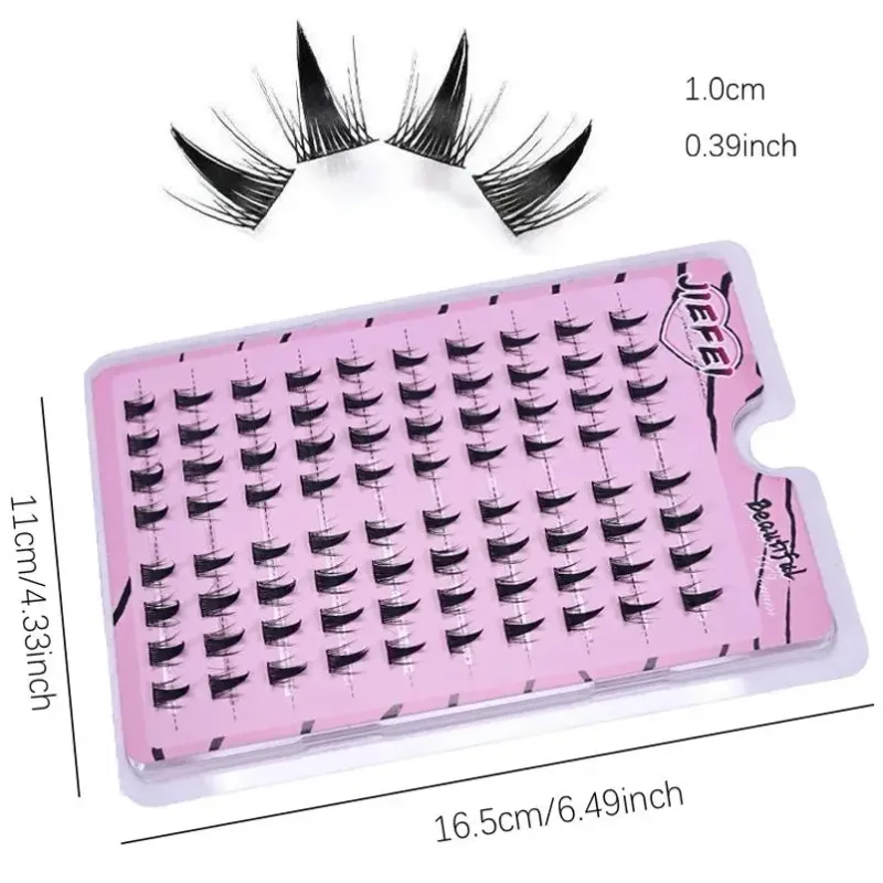5D Fluffy Thick Curling Fake Eyelashes Easy Application Glue-free Self-adhesive Lashes for Daily Party Makeup Cute Anime Eye DIY — image 4