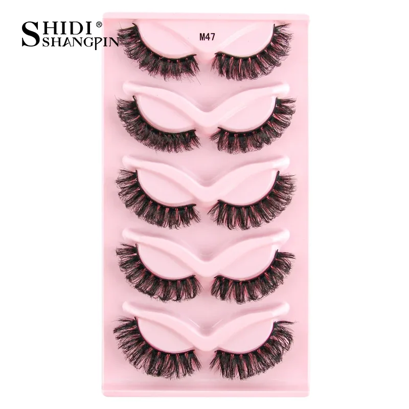 Half Lashes Cat Eye Lashes 3D Natural Finged End Eye Elong Lashes Fox Eye Lashes Faux Mink Lashes Μακιγιάζ — image 32