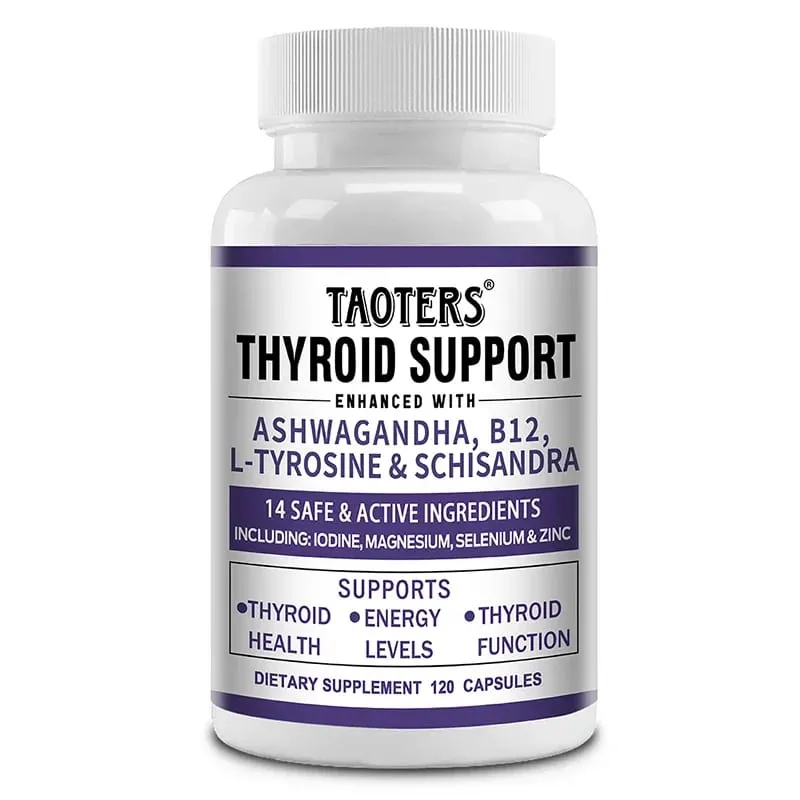 Thyroid Support with Iodine - 120 Capsules (Non-GMO)Energy & Focus & Boost Metabolism - Thyroid Health Supplement — image 9