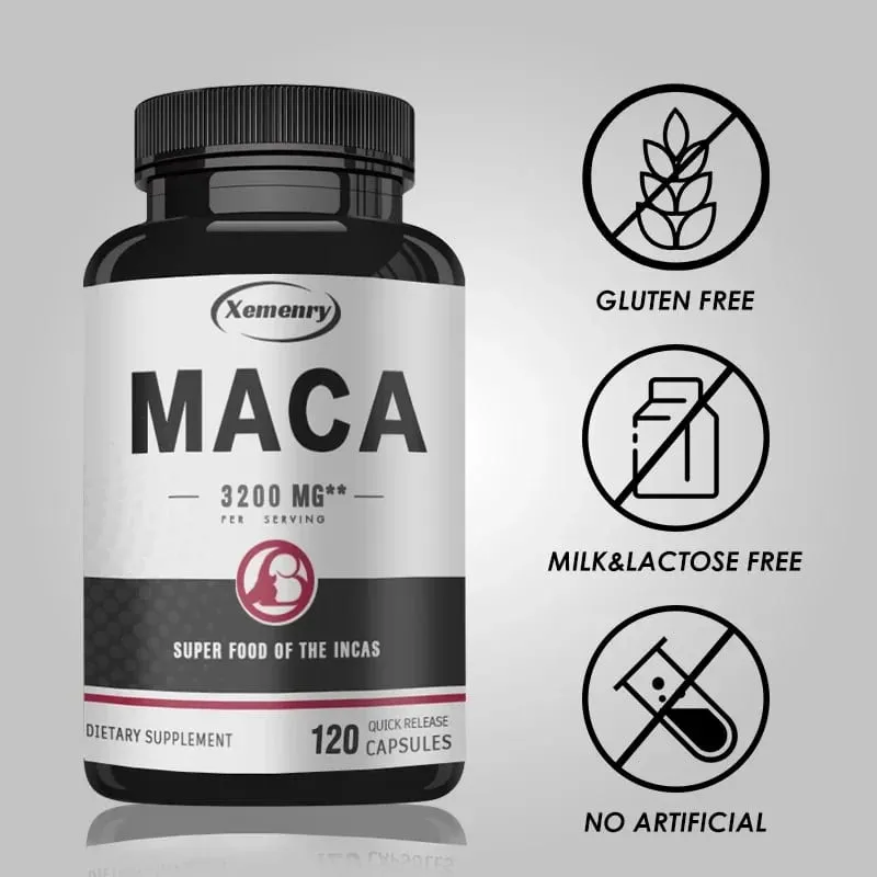 Ultimate Organic Black Maca kapszula-kiegészítő 3200 mg (adagonként) 120 gyors kioldódású kapszula férfi javító formula — image 6