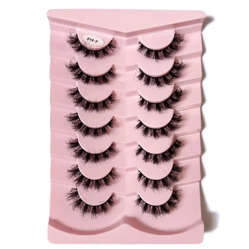 Κλασικές βλεφαρίδες 3D όγκου Faux Mink Lashes Φυσική εμφάνιση Χνουδωτές ψεύτικες βλεφαρίδες Wispy Cat Eye Lashes Αφράτες βλεφαρίδες 3D Mink — image 24