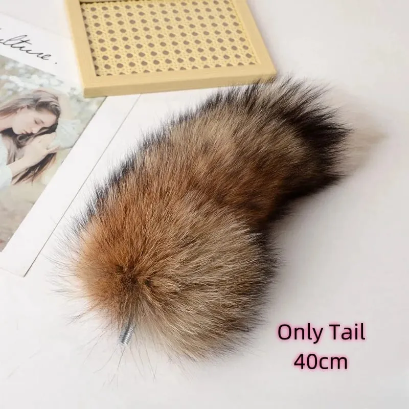 30-100cm Sexy Real Fox Tails with Separable Funny Butt Plug for Couple BDSM Cosplay Adult Sweet Love Games Sex Toys — image 20