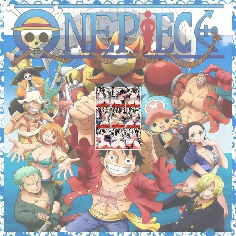 Anime One Piece Diy Color Flash Cards Hancock Perona Nami Robin Yamato Collection Cards Christmas Birthday Gifts Children's Toys — image 1