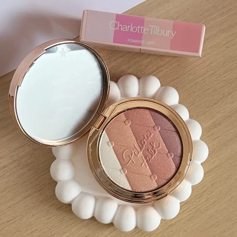 Charlotte Tilbury PILLOW TALK Série Coração Macio Cor Dupla Pó Blush Placa de Cores Código de Cores Quentes Primeiro Amor Sexo em Fogo — image 20