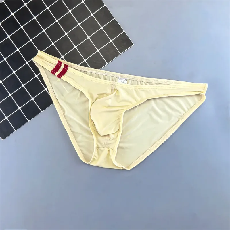 Mens Sexy Ice Silk Underwear Briefs Ultra Thin Seamless Panties Quick Dry Breathable Lingerie Male Comfortable Plus Size Panty — image 13