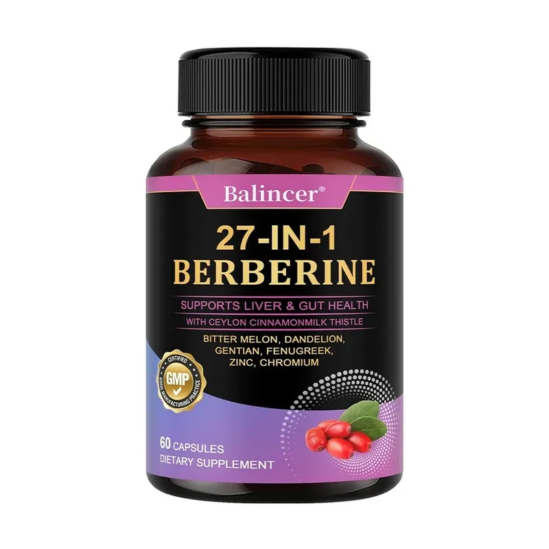 Κάψουλες Berberine - με κανέλα Κεϋλάνης - Ισορροπία του σακχάρου στο αίμα Καρδιαγγειακή υγεία Βοηθά την πέψη Προωθεί το μεταβολισμό