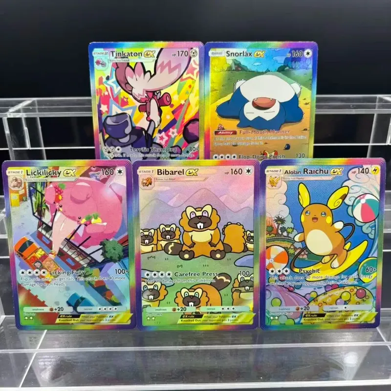 5 τμχ Κάρτες συλλογής DIY POCKET Mewtwo Leafeon ex Self Made Single Card Classic Game Anime Card Toy — image 5