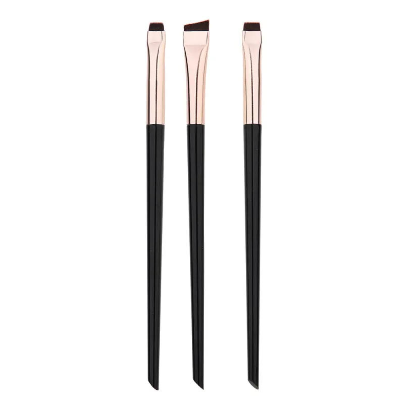 3 τμχ/σετ Blade Eyeliner Brush Brush Brush Portable Flat Fine Eye Liner Brow Contour Makeup Brushes Εργαλείο μακιγιάζ