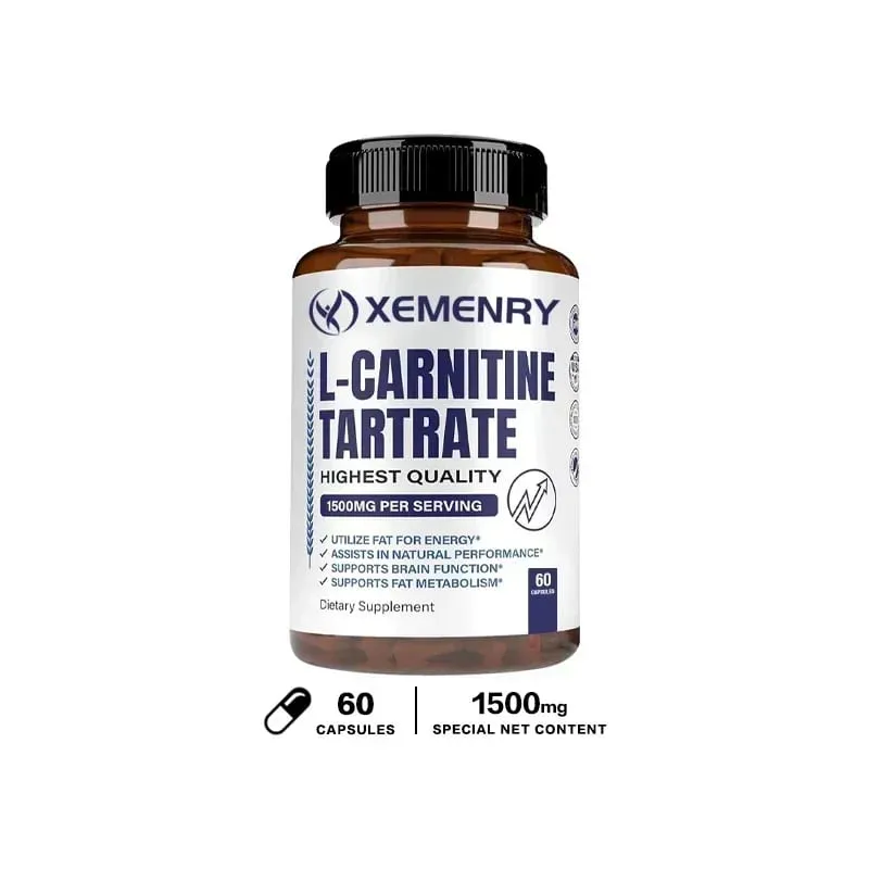 L-Carnitine Capsules - Supports Memory Concentration Fat Metabolism Energy Metabolism Brain Health for Men and Women — image 8