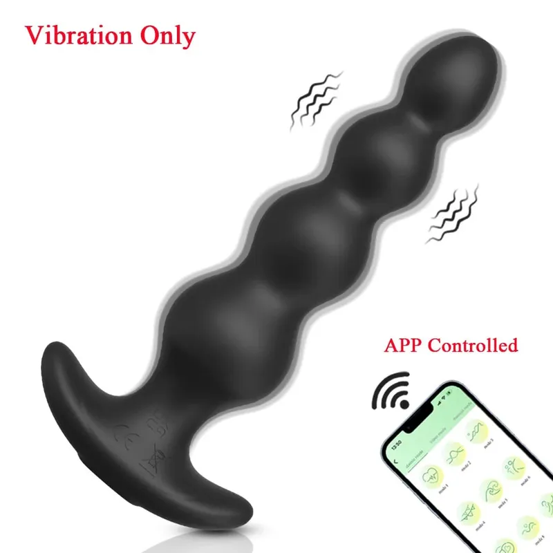 Vibrating Anal Beads Butt Plug Vibrator 360° Rotation Male Prostate Massager Anal Plug Stimulator Sex Toys for Women Men — image 6
