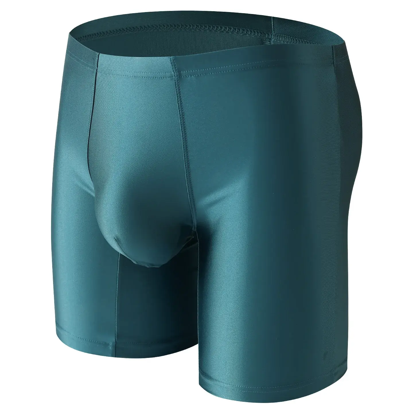 Mens Underwear Boxers Man Solid Slim Ice Silk Extended Leg Boxer Shorts Ropa Middle Waist Sports Panties Male Underpants M-XXL — image 2