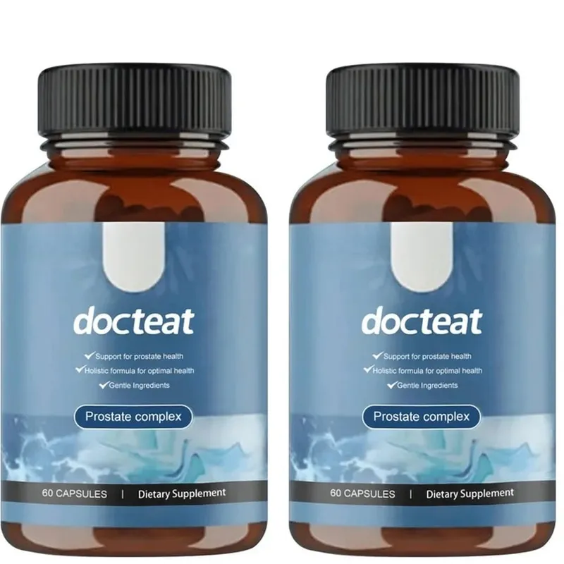 Οι κάψουλες Docteat Prostate Complex υποστηρίζουν την υγεία του προστάτη και τη ροή των ούρων με εκχύλισμα σπόρων κολοκύθας Saw Palmetto 60 κάψουλες