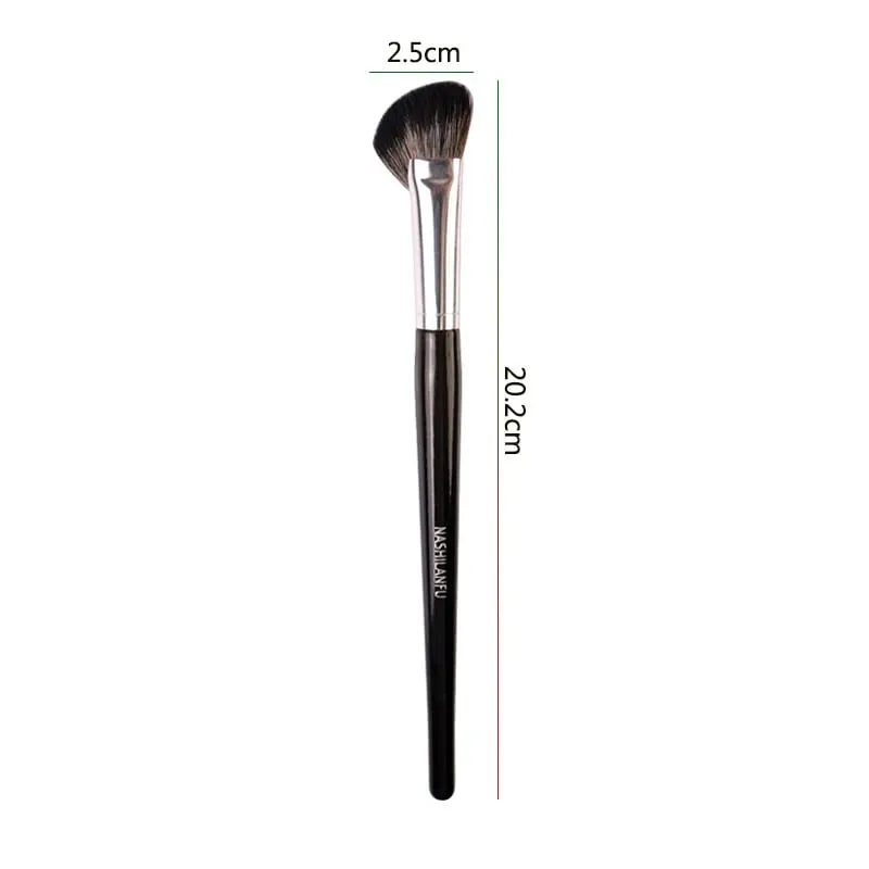 Black Sculpting Brush Professional Makeup Brushes Large Cosmetic Face Cont Bronzer Oblique Powder Blush Brush Face Make Up Tools — image 7