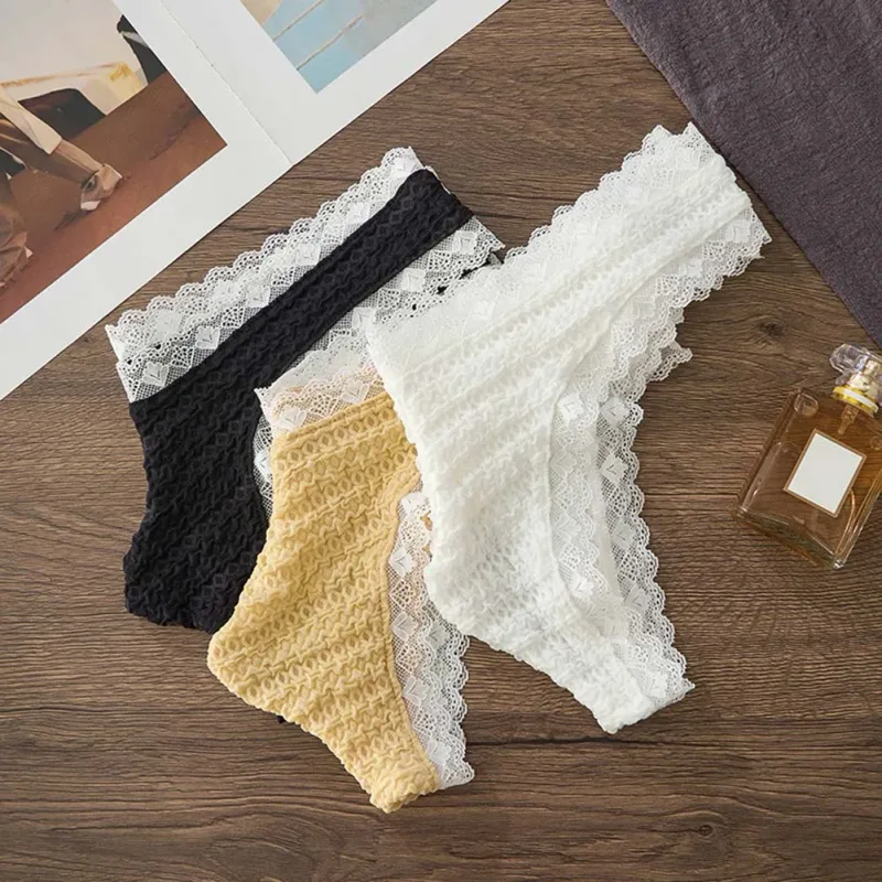 Men's Sexy Lace Briefs Underwear Bulge Pouch Very Hot Lingerie Low Waist Bikini Sexy Accessories Hot Underpant Unisex Panties — image 2