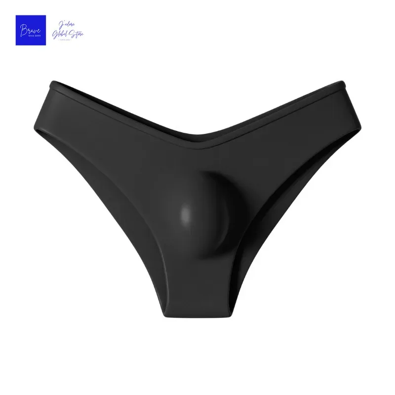1pc Men's Sexy V Waist Briefs - Ice Cold Fabric Breathable Sweat-Wicking Soft Ice Silk Skin-Friendly Casual Daily Men Underwear