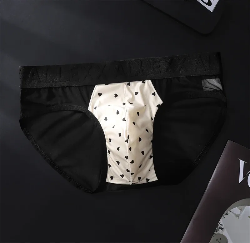 adults 18 plus cueca mesh men's underwear letter waist cuecas masculino print calzoncillos hombre 3D convex bag man lingеrie new — image 4